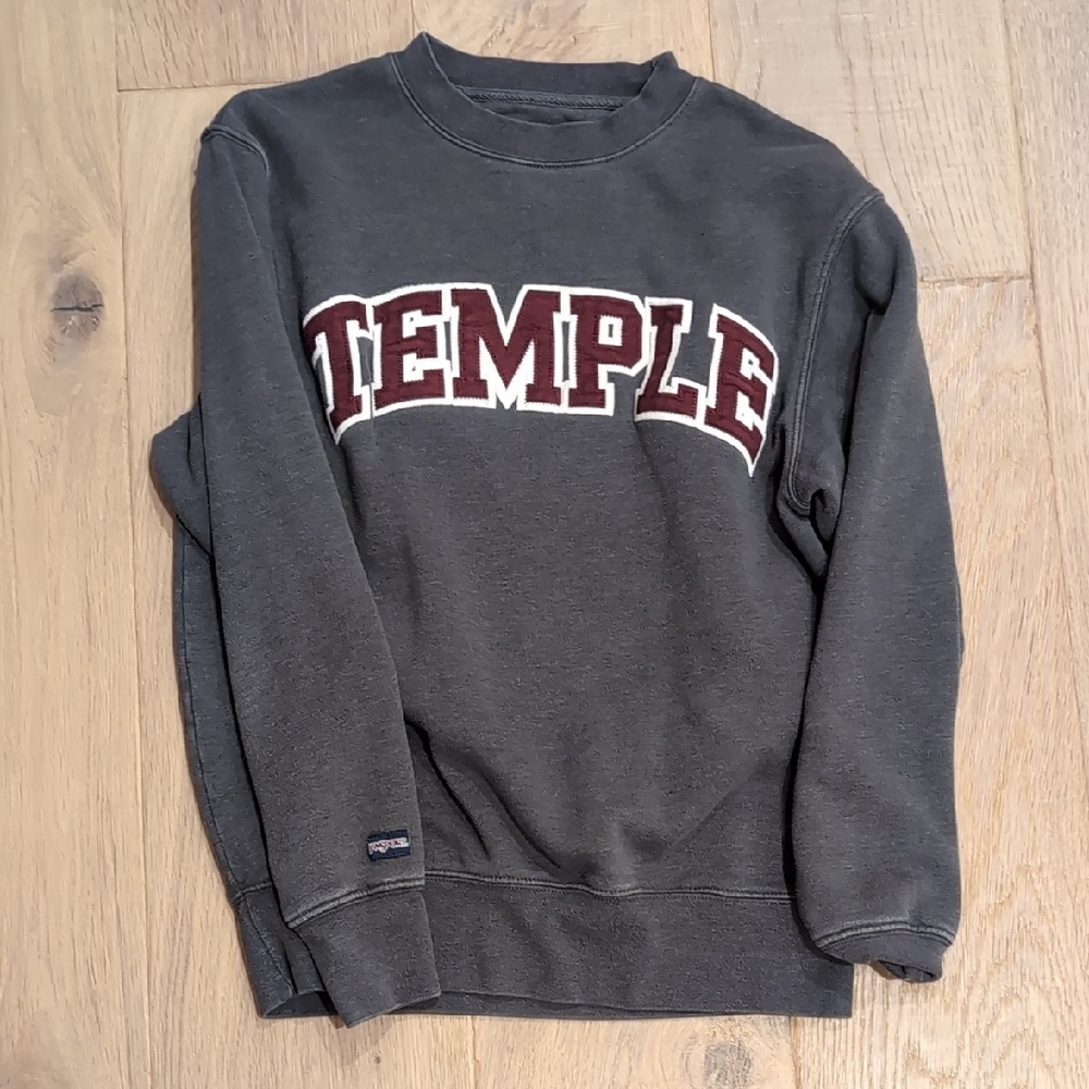 Temple University Dark Gray Crewneck